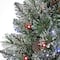 4ft. Pre-Lit Glittery Bristle® Pine Entrance Artificial Christmas Tree, Twinkly™ LED Lights